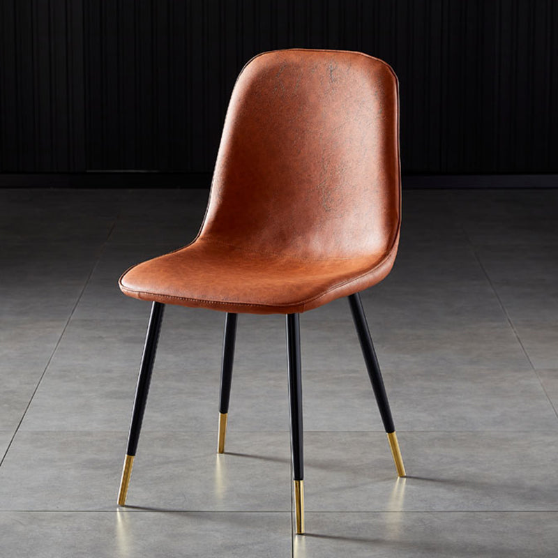 Noordse stijl keuken metalen eetstoelen eetstoel zonder mantel aan de zijkant
