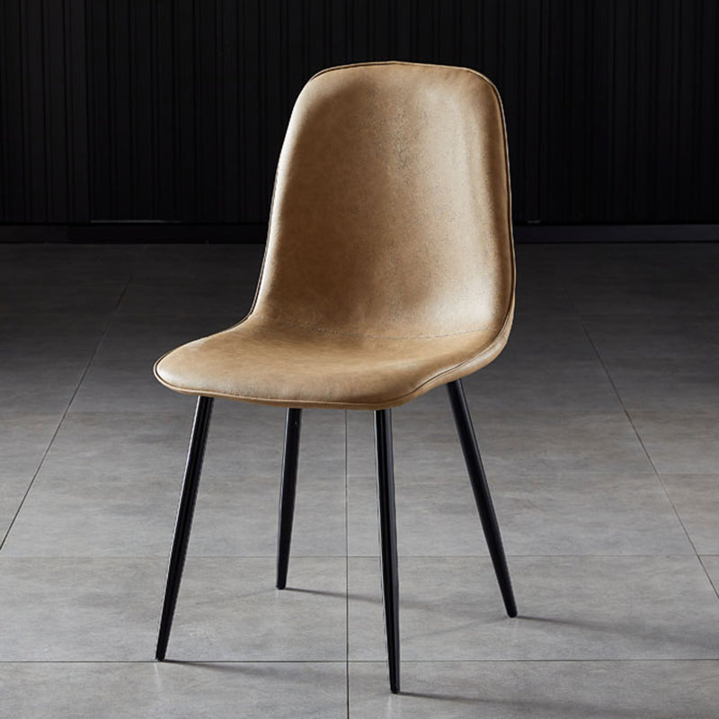 Noordse stijl keuken metalen eetstoelen eetstoel zonder mantel aan de zijkant