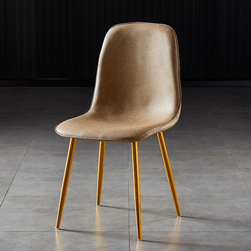 Noordse stijl keuken metalen eetstoelen eetstoel zonder mantel aan de zijkant