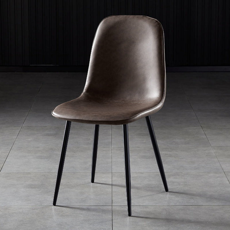 Noordse stijl keuken metalen eetstoelen eetstoel zonder mantel aan de zijkant