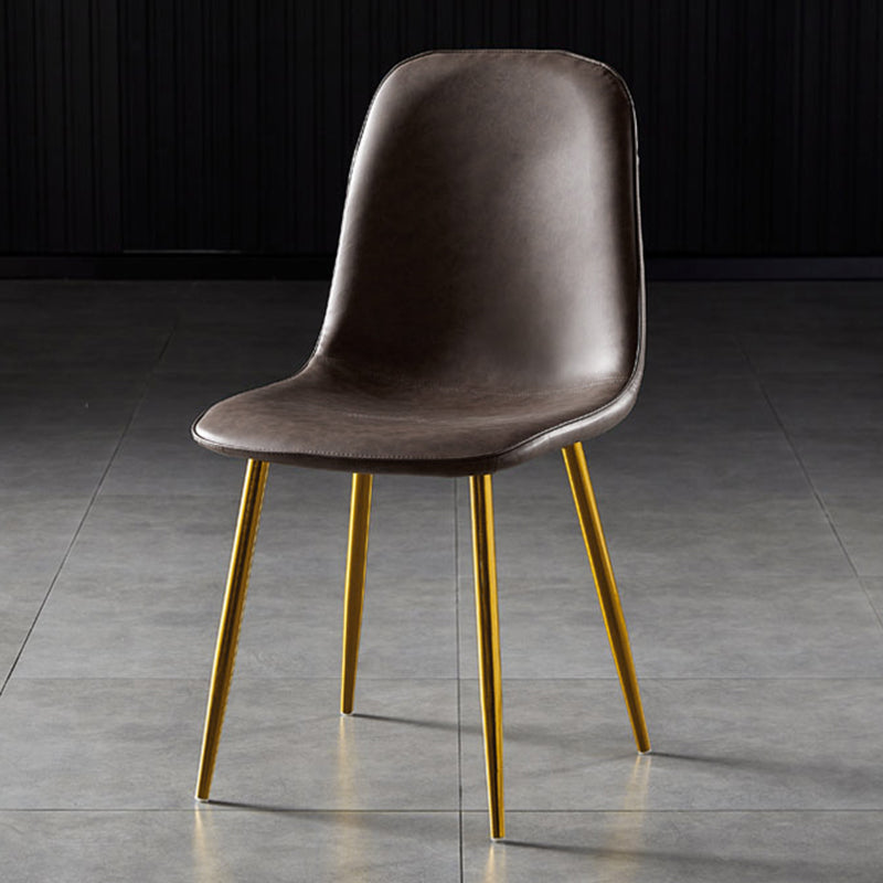 Noordse stijl keuken metalen eetstoelen eetstoel zonder mantel aan de zijkant
