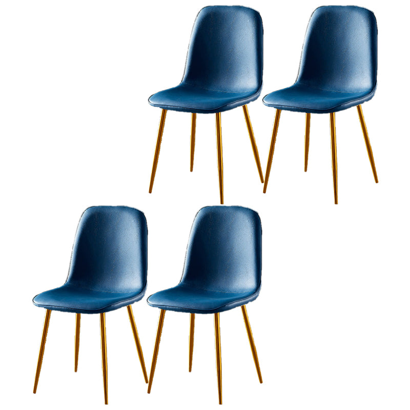 Noordse stijl keuken metalen eetstoelen eetstoel zonder mantel aan de zijkant