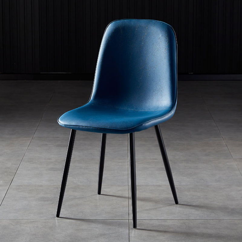 Noordse stijl keuken metalen eetstoelen eetstoel zonder mantel aan de zijkant
