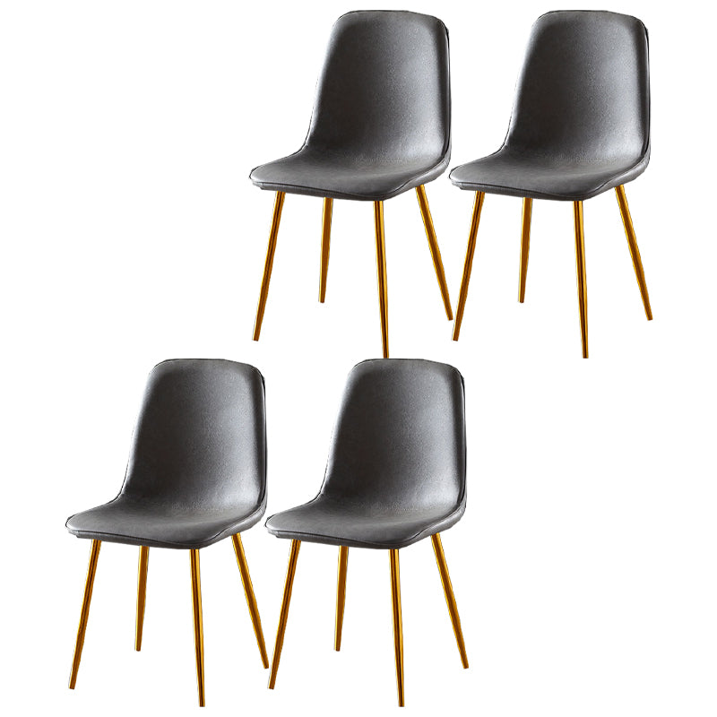 Noordse stijl keuken metalen eetstoelen eetstoel zonder mantel aan de zijkant