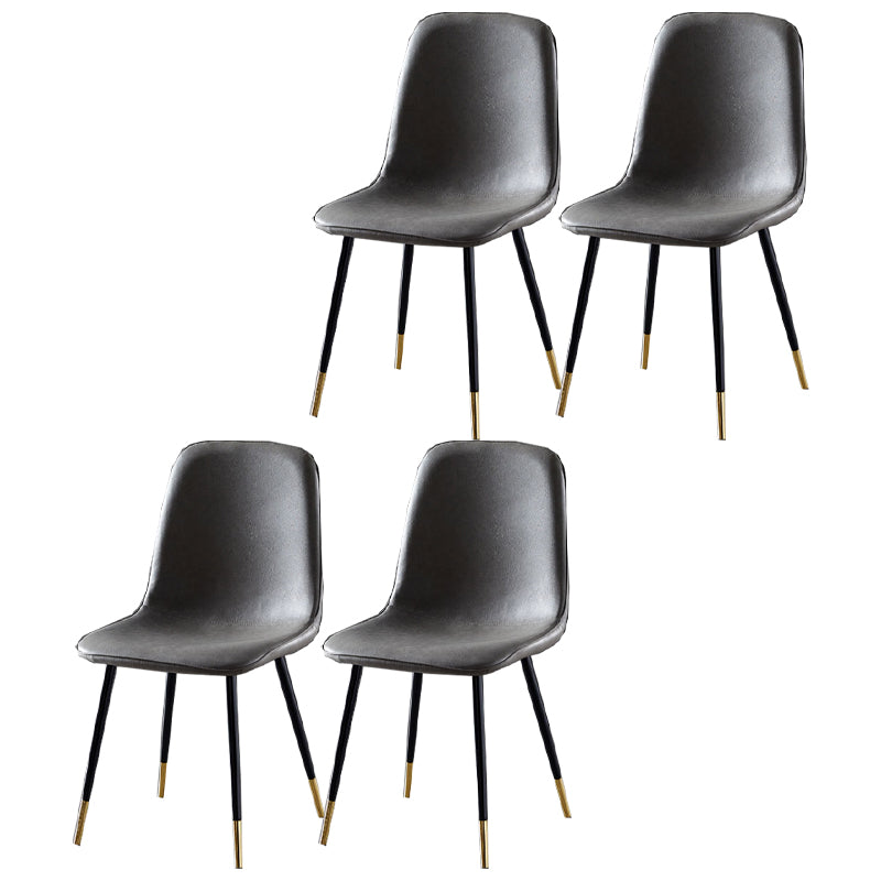 Noordse stijl keuken metalen eetstoelen eetstoel zonder mantel aan de zijkant
