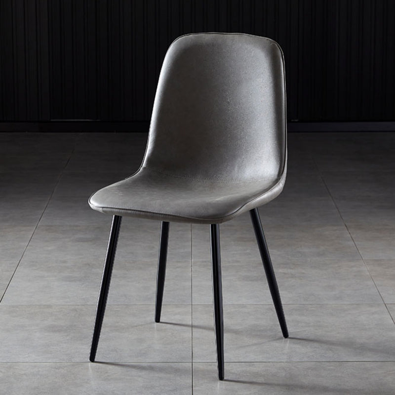 Noordse stijl keuken metalen eetstoelen eetstoel zonder mantel aan de zijkant