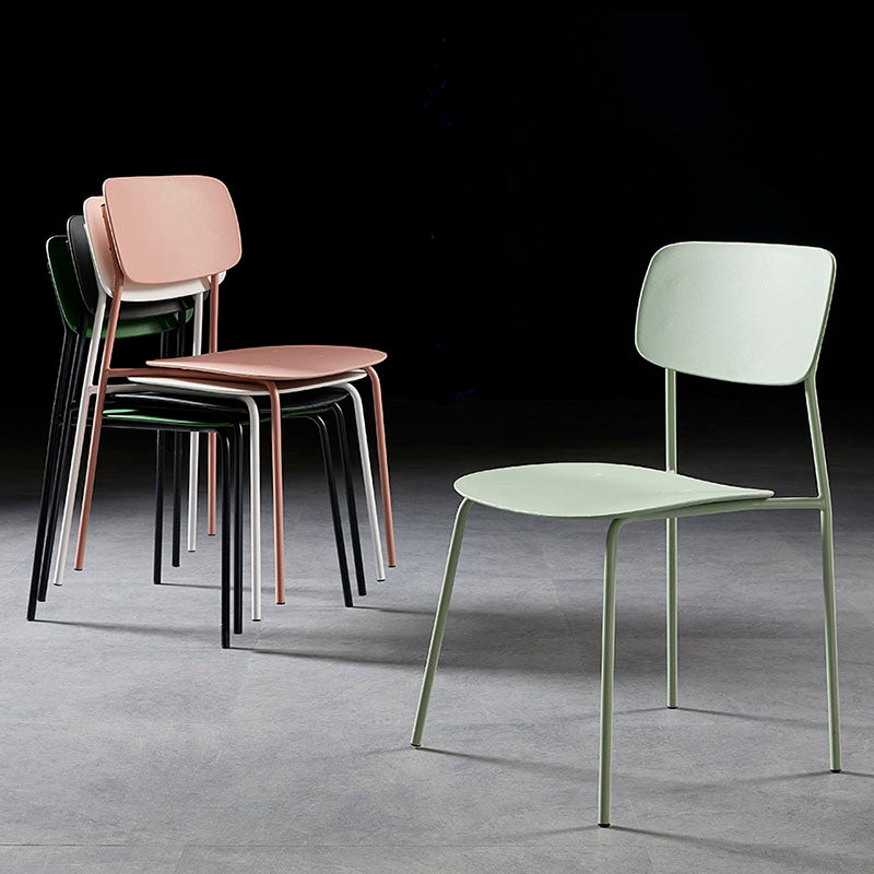 Metal de la cocina del estilo moderno que cena las sillas que cenan la silla lateral sin brazos