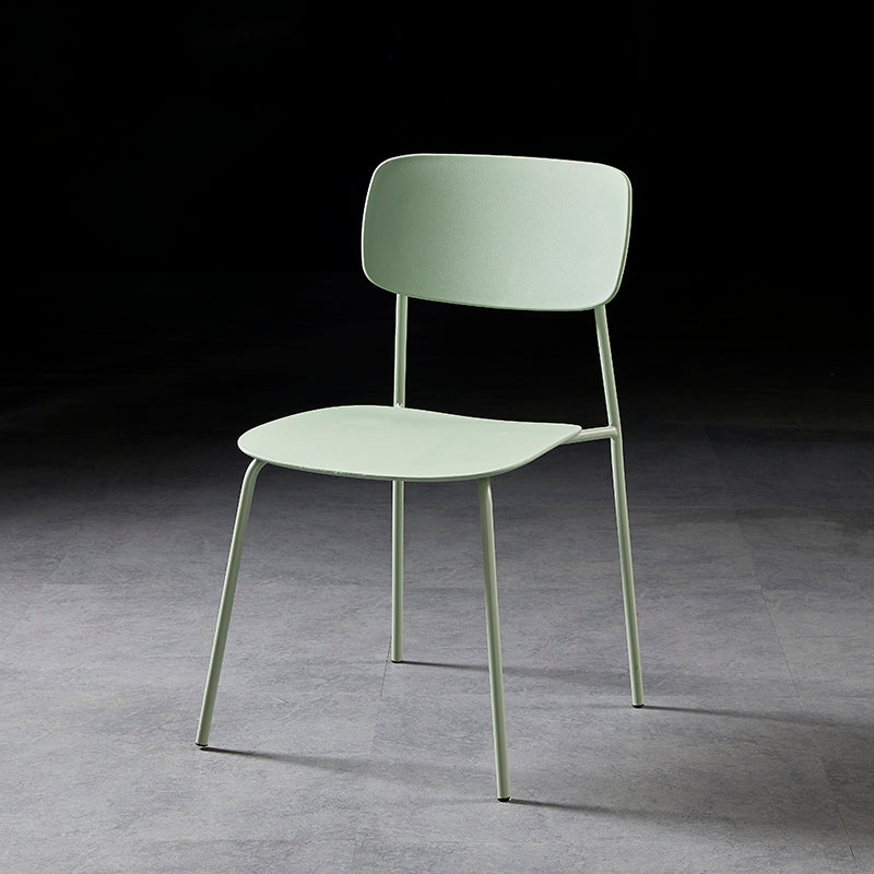 Contemporary Style Kitchen Metal Dining Chairs Dining Armless Side Chair