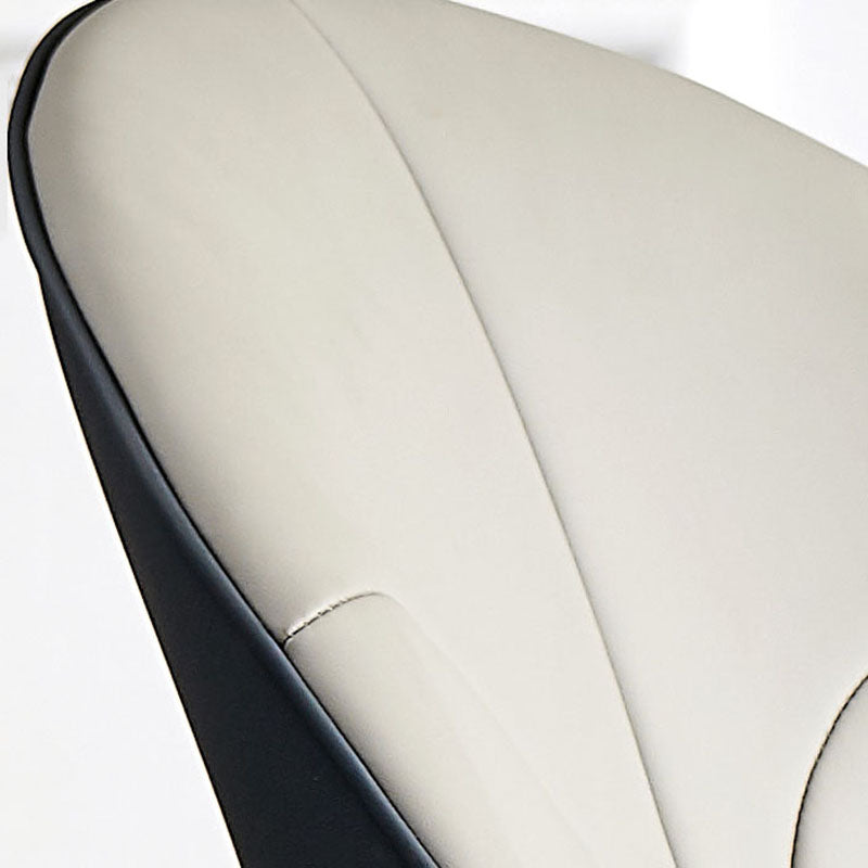 Sillas de comedor de metal de estilo moderno, sillas laterales sin brazos con respaldo de cocina
