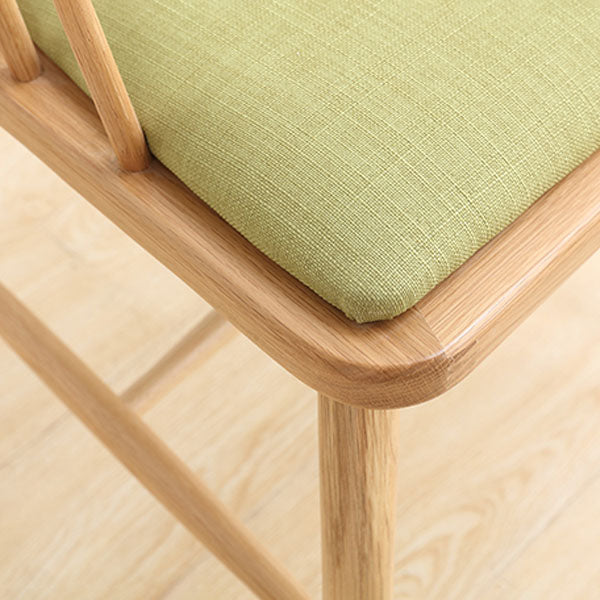 Sillón de madera contemporáneo Silla de comedor con respaldo natural Windsor para cocina