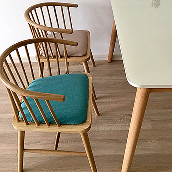 Sillón de madera contemporáneo Silla de comedor con respaldo natural Windsor para cocina
