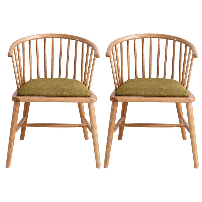 Sillón de madera contemporáneo Silla de comedor con respaldo natural Windsor para cocina