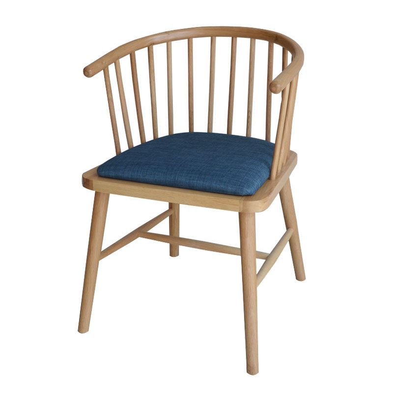 Sillón de madera contemporáneo Silla de comedor con respaldo natural Windsor para cocina