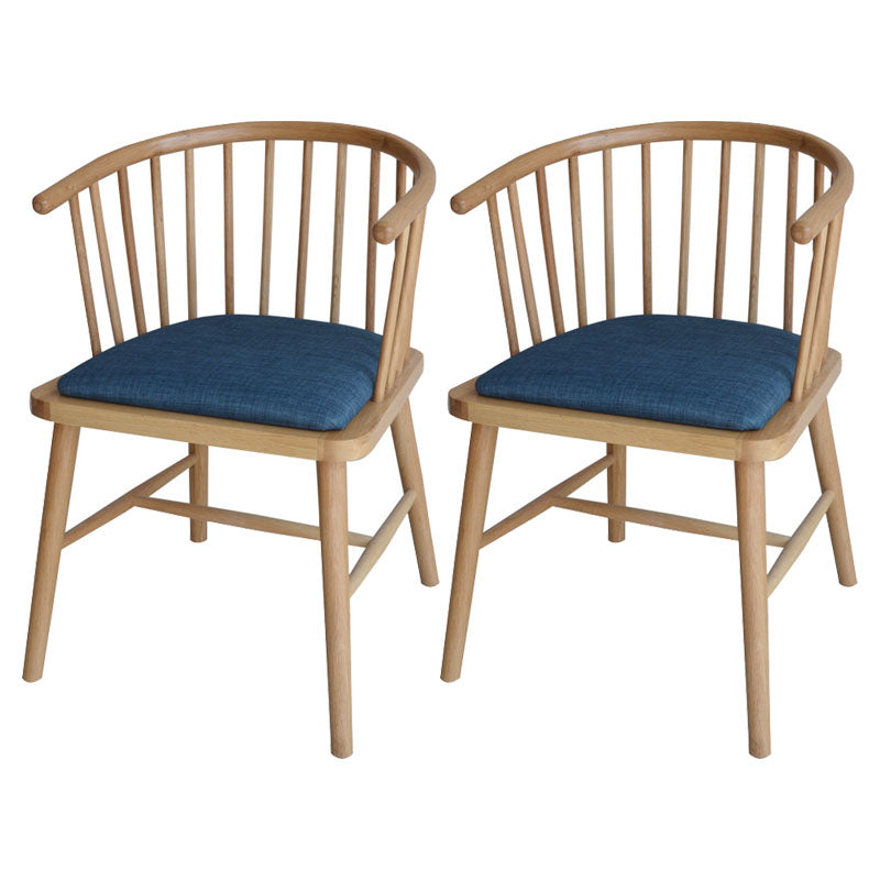 Sillón de madera contemporáneo Silla de comedor con respaldo natural Windsor para cocina