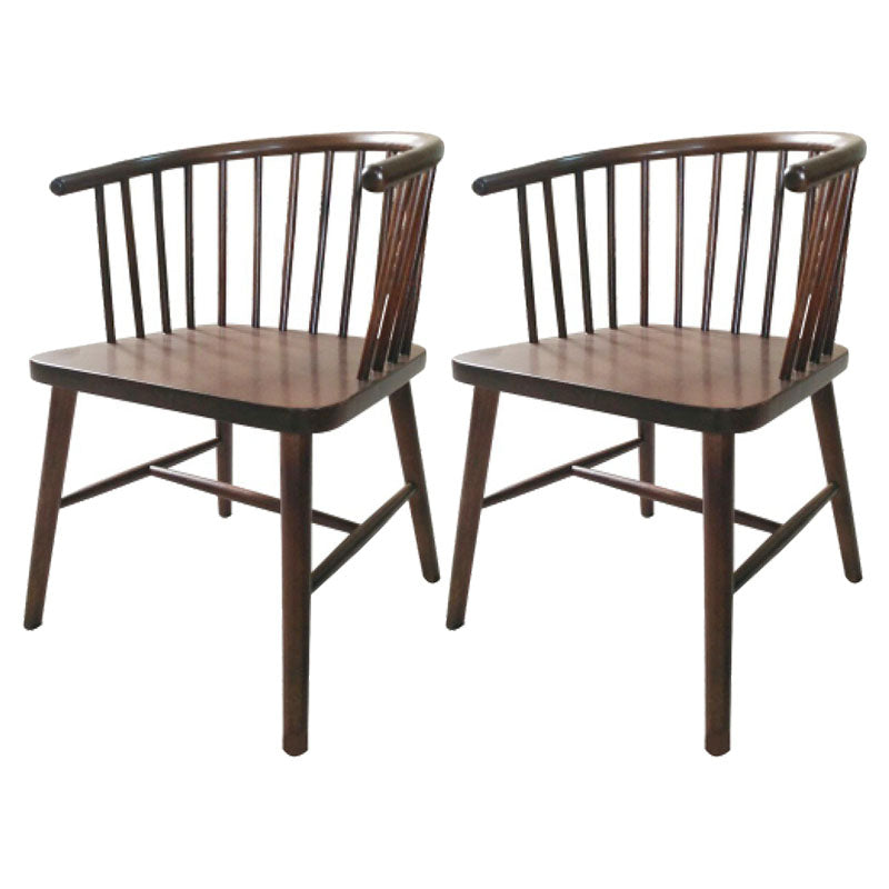 Sillón de madera contemporáneo Silla de comedor con respaldo natural Windsor para cocina