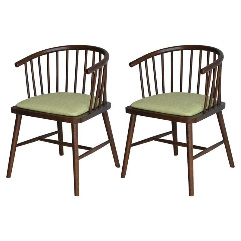 Sillón de madera contemporáneo Silla de comedor con respaldo natural Windsor para cocina