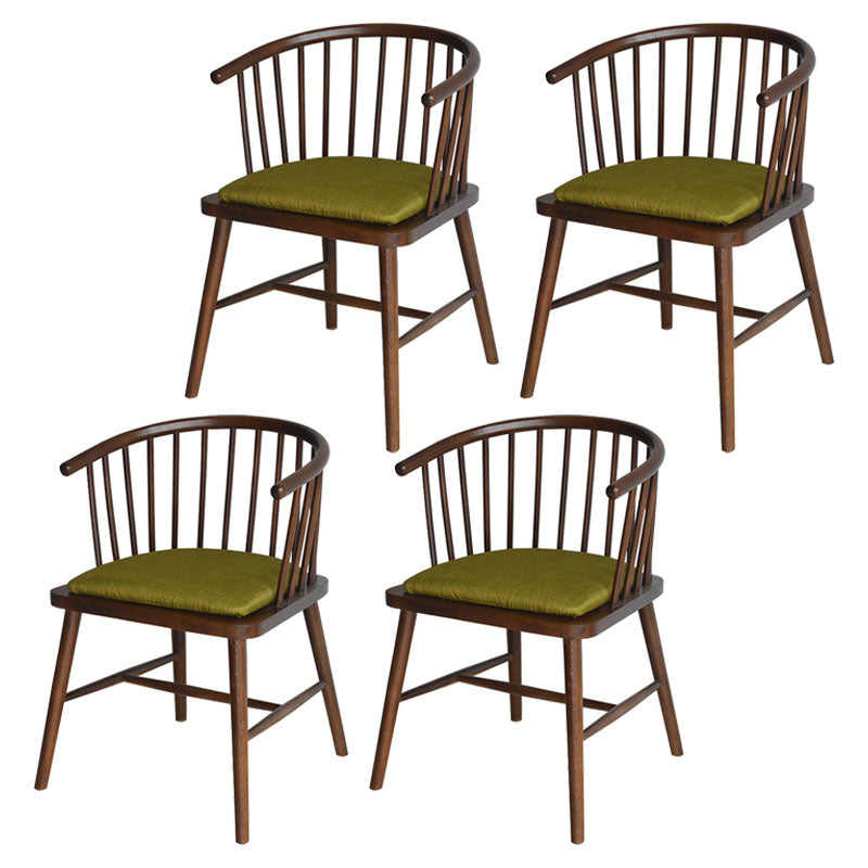 Sillón de madera contemporáneo Silla de comedor con respaldo natural Windsor para cocina