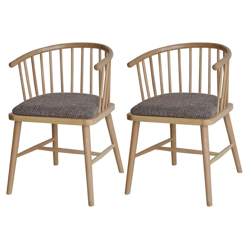 Sillón de madera contemporáneo Silla de comedor con respaldo natural Windsor para cocina