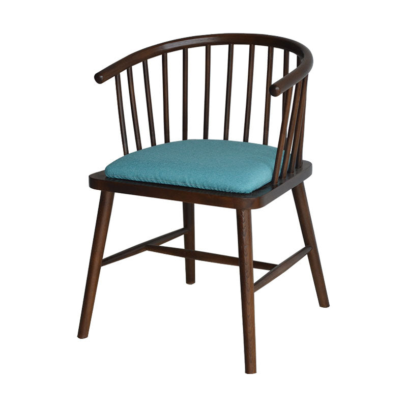 Sillón de madera contemporáneo Silla de comedor con respaldo natural Windsor para cocina