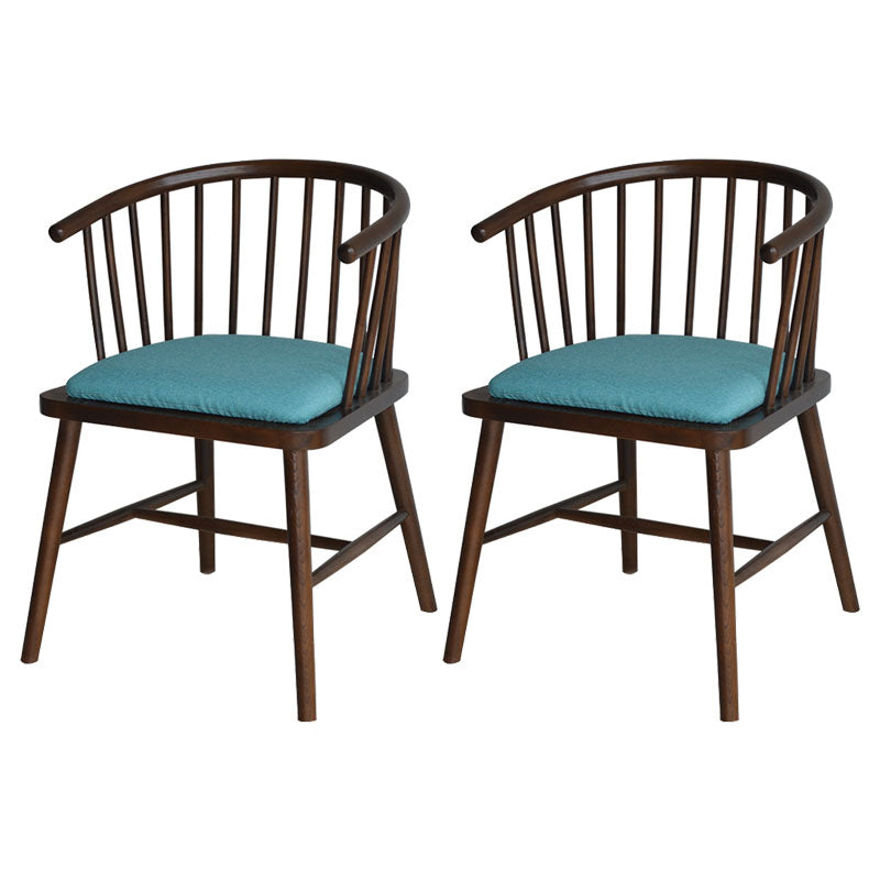 Sillón de madera contemporáneo Silla de comedor con respaldo natural Windsor para cocina