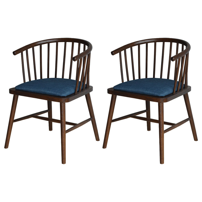 Sillón de madera contemporáneo Silla de comedor con respaldo natural Windsor para cocina