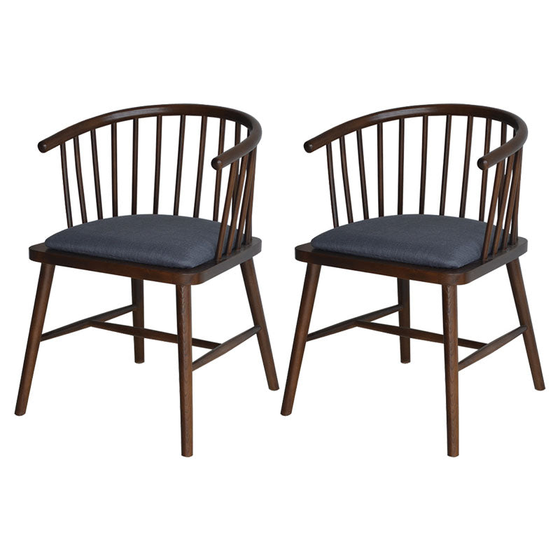Sillón de madera contemporáneo Silla de comedor con respaldo natural Windsor para cocina