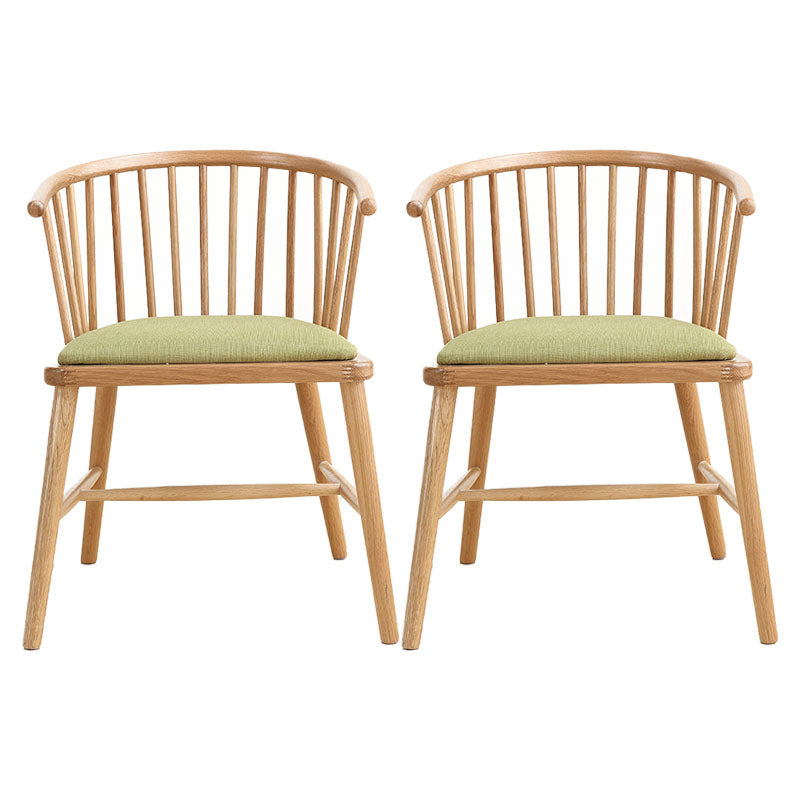 Sillón de madera contemporáneo Silla de comedor con respaldo natural Windsor para cocina