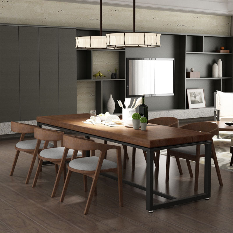 Silla de comedor de estilo tradicional, silla de comedor con brazo de cocina y patas de madera