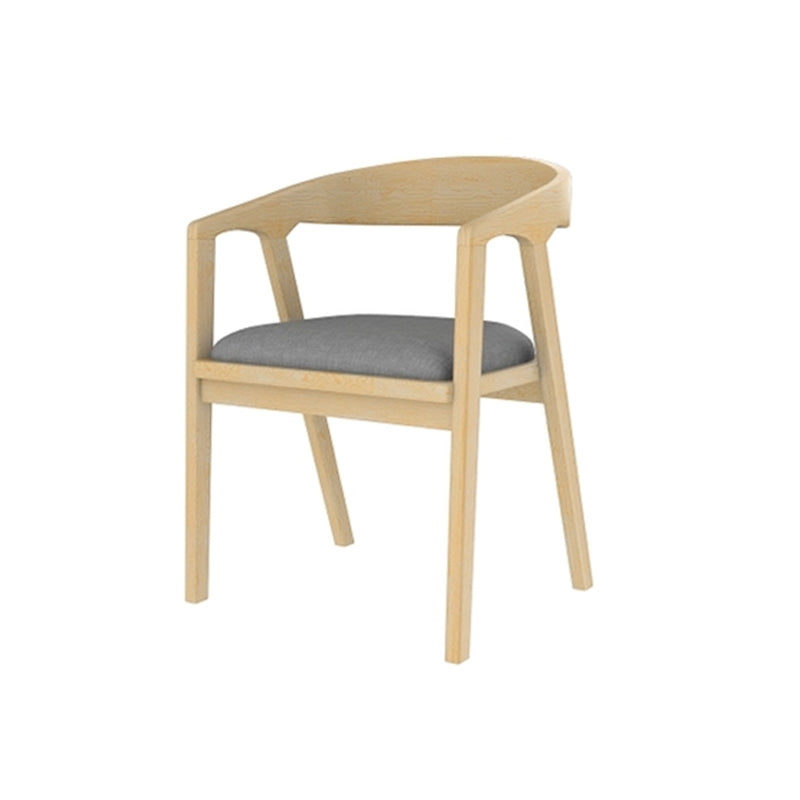 Traditional Style Dining Chair Kitchen Arm Dining Chair with Wooden Legs