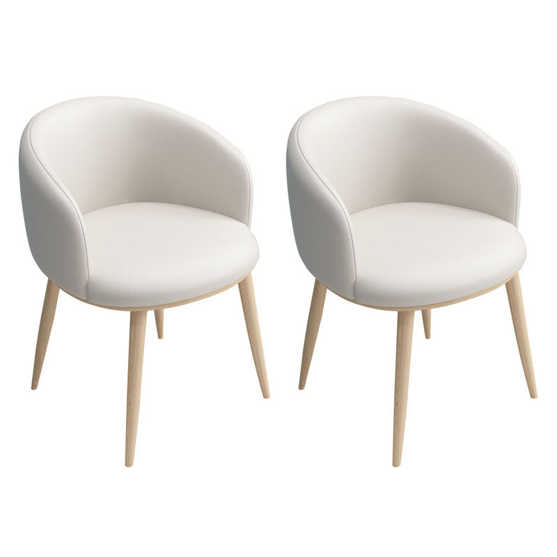 Silla de comedor tapizada casera moderna con respaldo sólido con acabado mate