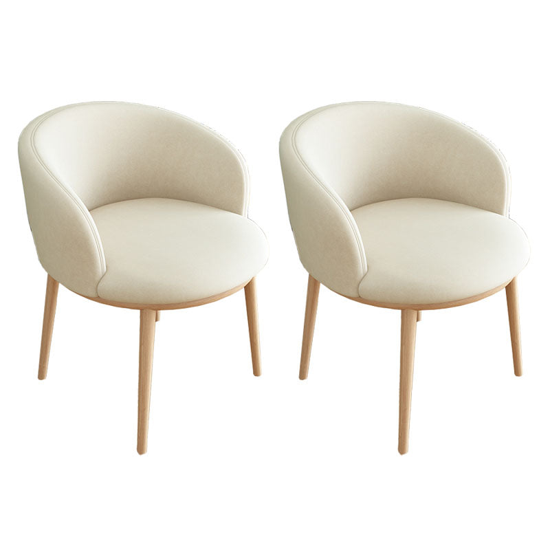 Silla de comedor tapizada casera moderna con respaldo sólido con acabado mate