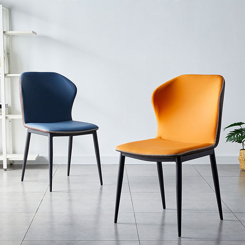 Moderne stijl keuken metalen eetkamerstoel wingback dineren armloze zijstoelen
