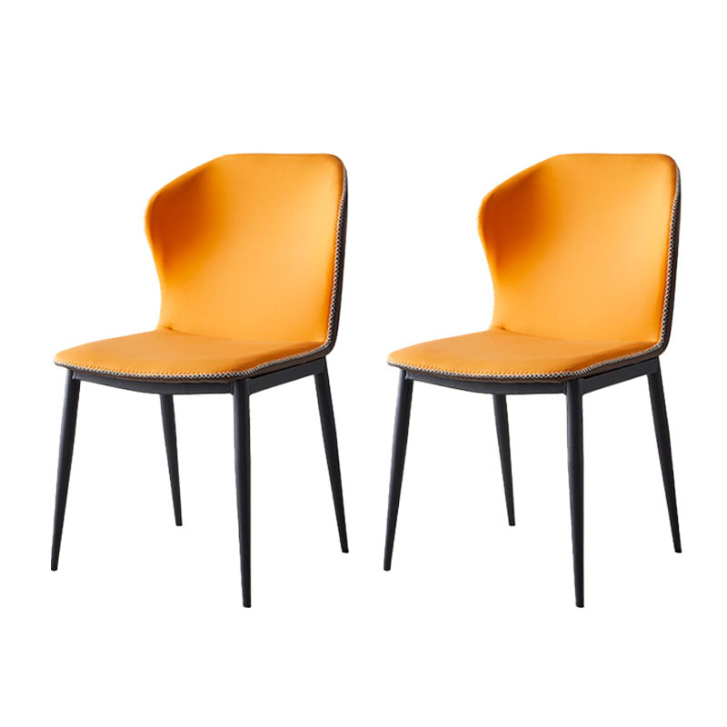 Moderne stijl keuken metalen eetkamerstoel wingback dineren armloze zijstoelen