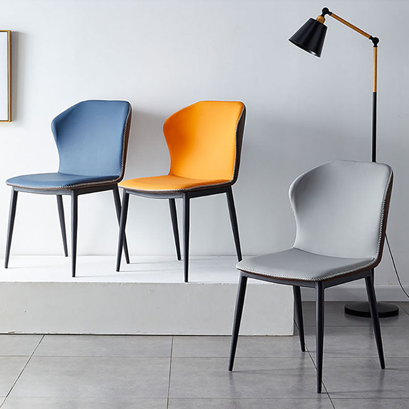 Moderne stijl keuken metalen eetkamerstoel wingback dineren armloze zijstoelen