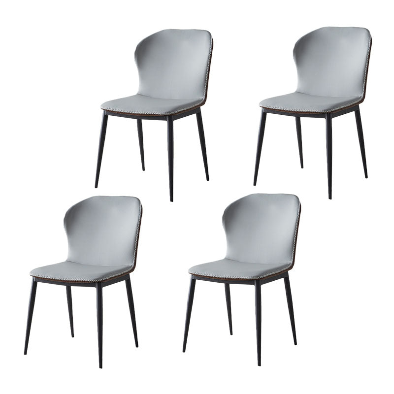 Moderne stijl keuken metalen eetkamerstoel wingback dineren armloze zijstoelen