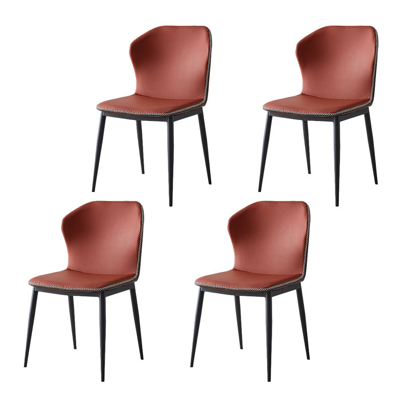 Moderne stijl keuken metalen eetkamerstoel wingback dineren armloze zijstoelen