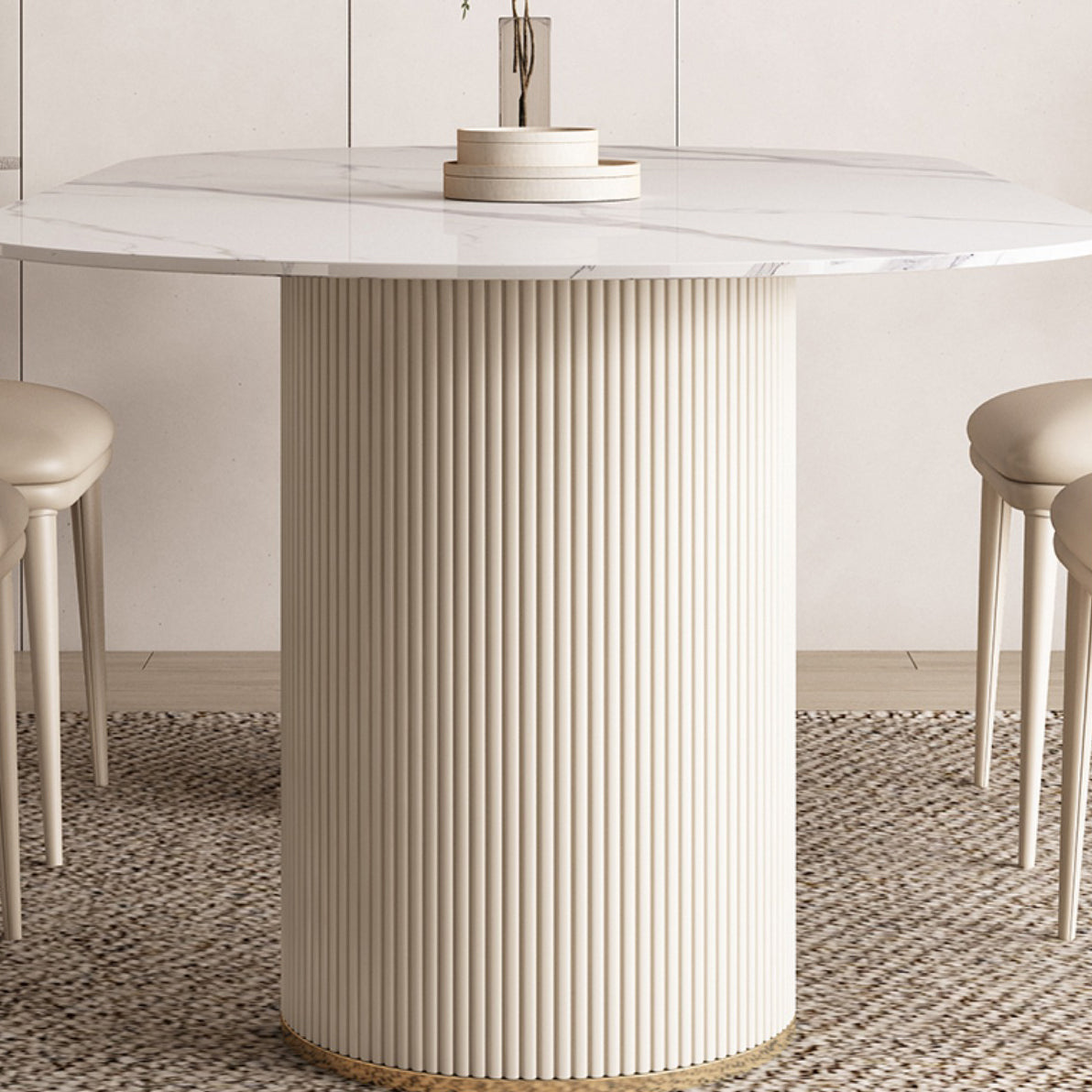 Contemporary 1/4/5/7 Pieces Dining Set Oval Dining Room Table Set