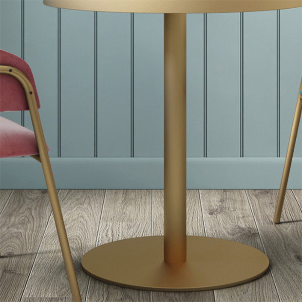 1/3/4/5 PCS Metal Scandinavian Dining Room Set avec une table ronde Table Dinette