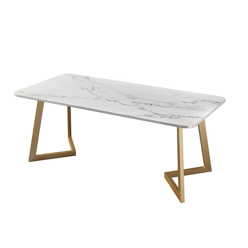 Nordic 1/4/5 Pieces Dining Set Sintered Stone Dining Table with Leather Chairs