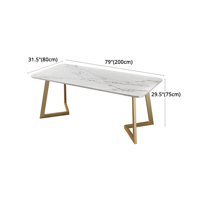 Nordic 1/4/5 Pieces Dining Set Sintered Stone Dining Table with Leather Chairs