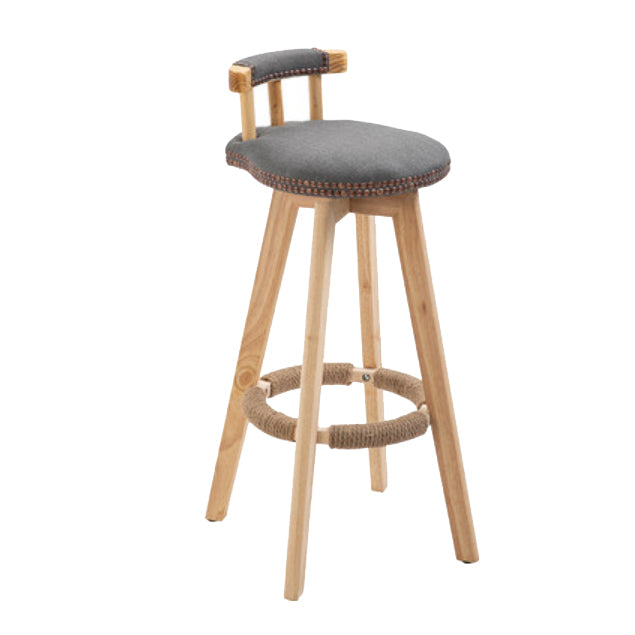 Taburete moderno de frases rotatables de la cocina de la madera de la madera con cojín