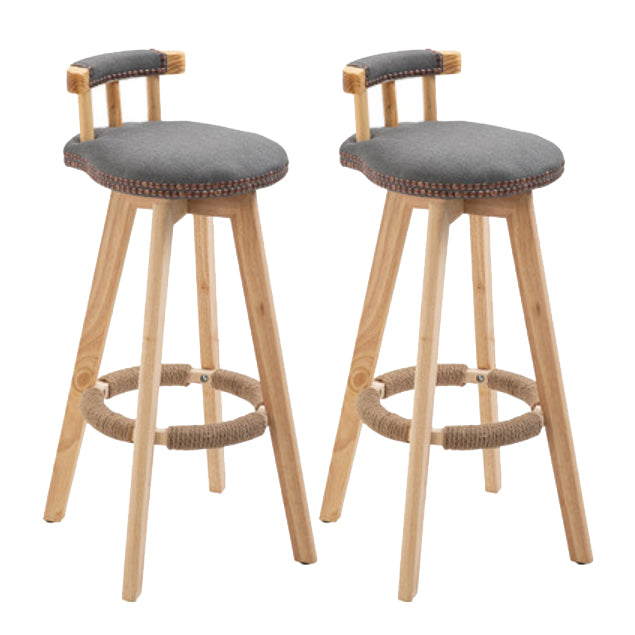 Taburete moderno de frases rotatables de la cocina de la madera de la madera con cojín