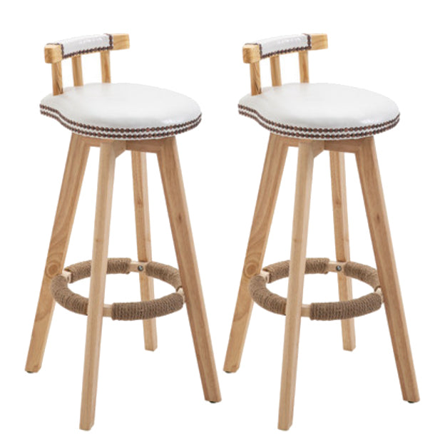 Taburete moderno de frases rotatables de la cocina de la madera de la madera con cojín