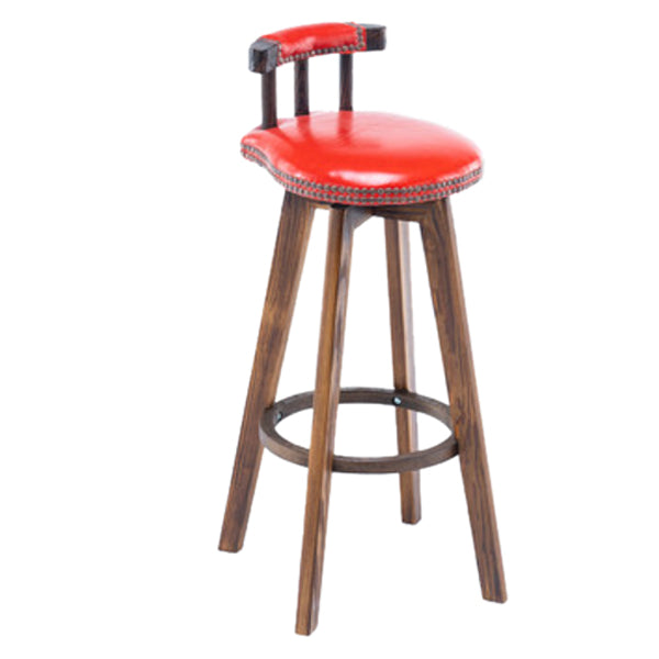 Taburete moderno de frases rotatables de la cocina de la madera de la madera con cojín