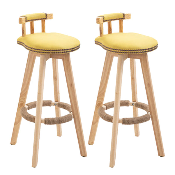 Taburete moderno de frases rotatables de la cocina de la madera de la madera con cojín