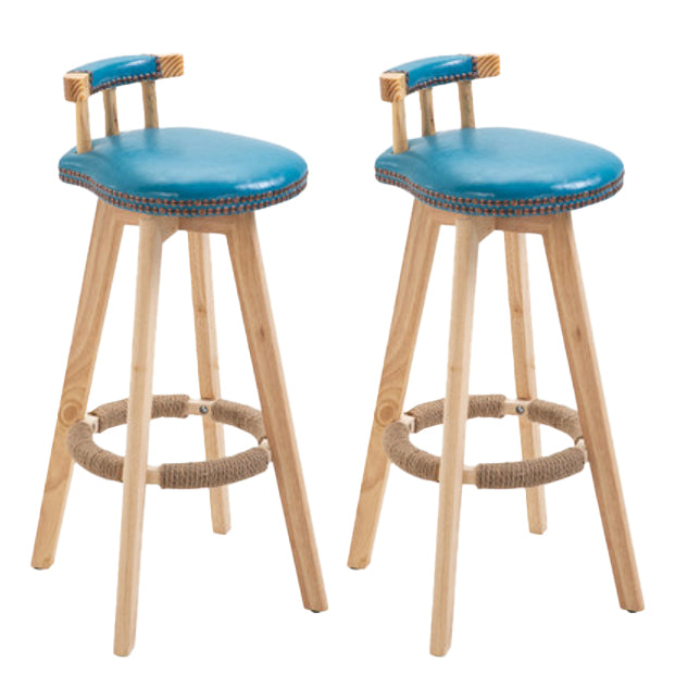 Taburete moderno de frases rotatables de la cocina de la madera de la madera con cojín