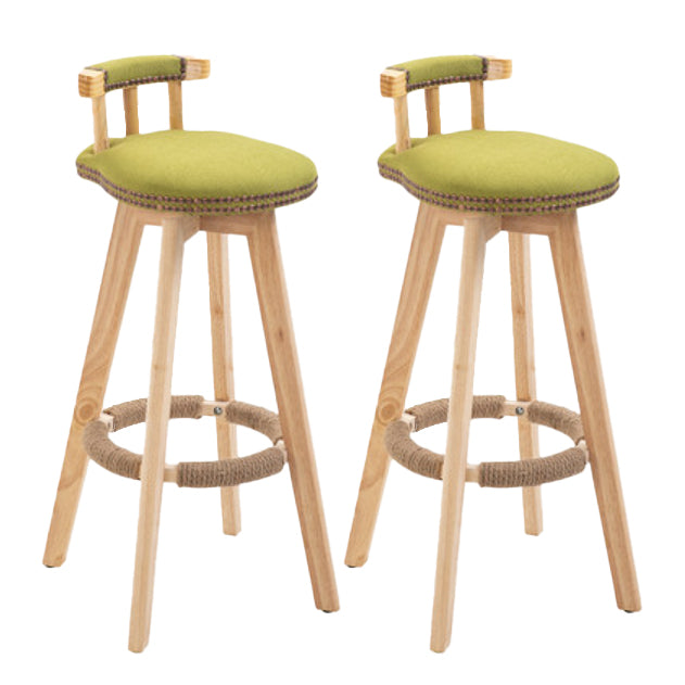 Taburete moderno de frases rotatables de la cocina de la madera de la madera con cojín