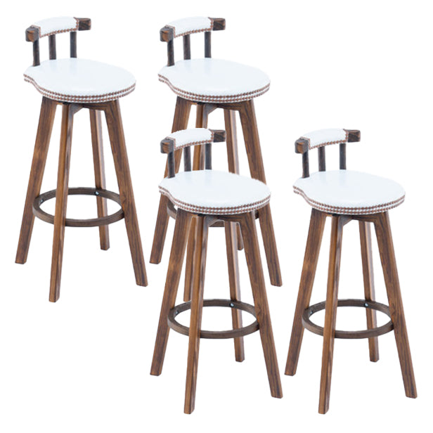 Taburete moderno de frases rotatables de la cocina de la madera de la madera con cojín