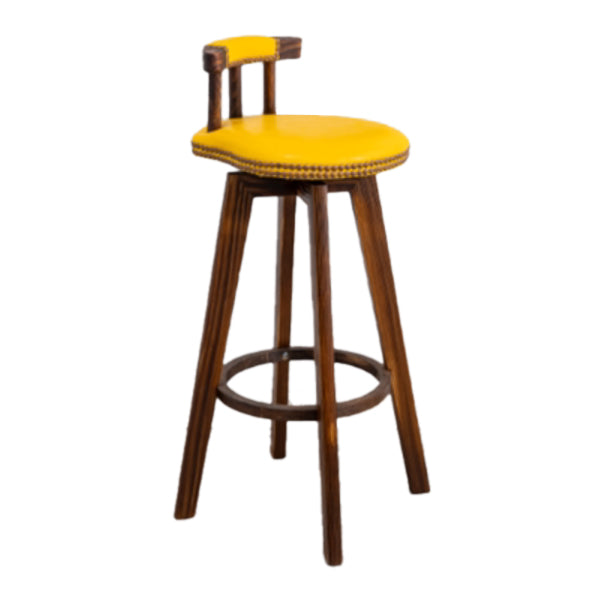 Taburete moderno de frases rotatables de la cocina de la madera de la madera con cojín