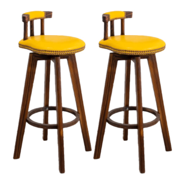 Taburete moderno de frases rotatables de la cocina de la madera de la madera con cojín
